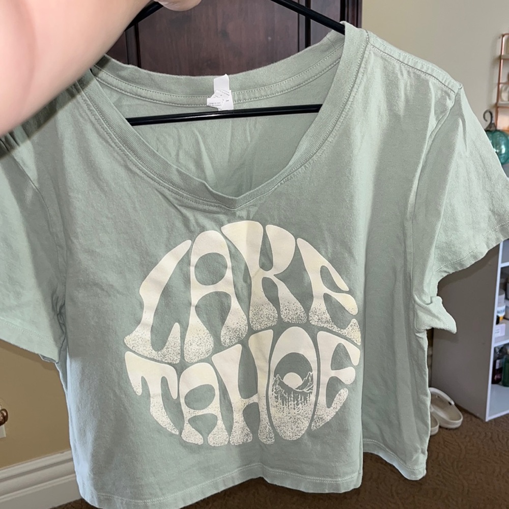 lake tahoe cropped tee